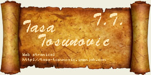 Tasa Tosunović vizit kartica